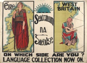 panfleto de la liga gaelica irlandesa
